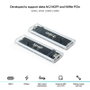 CAJA EXTERNA SSD M.2 NGFF/NVMe TRANSPARENTE RGB TOOQ